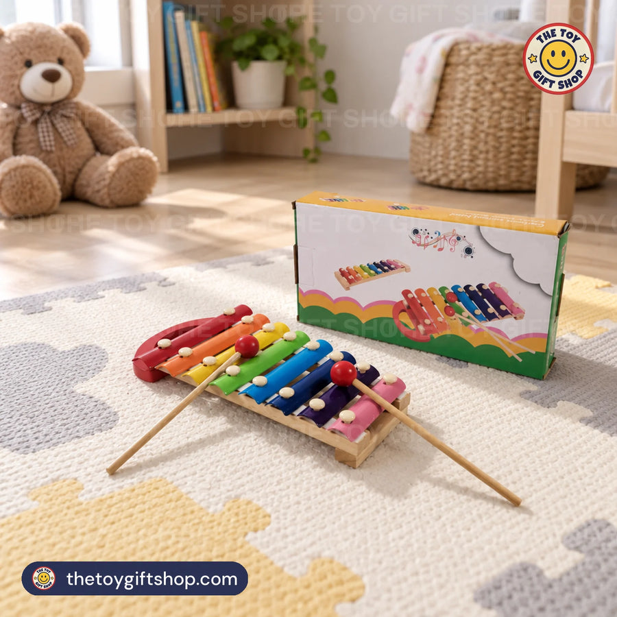 Cartoon Animal 8-Tone Xylophone with Mallets – photo 4