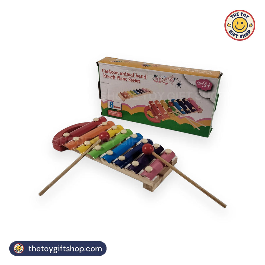Cartoon Animal 8-Tone Xylophone with Mallets – photo 5