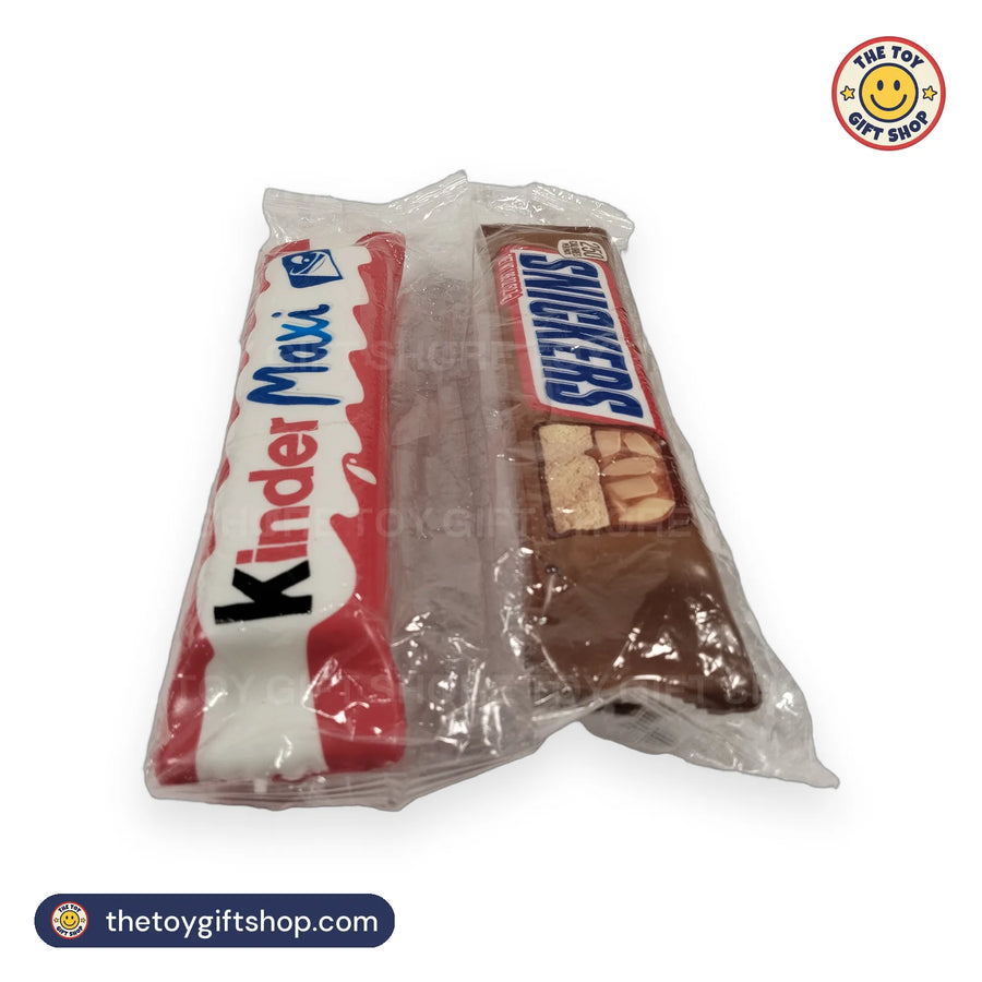 Chocolate Bar Squishy Toy, Kinder Maxi or Snickers – photo 4