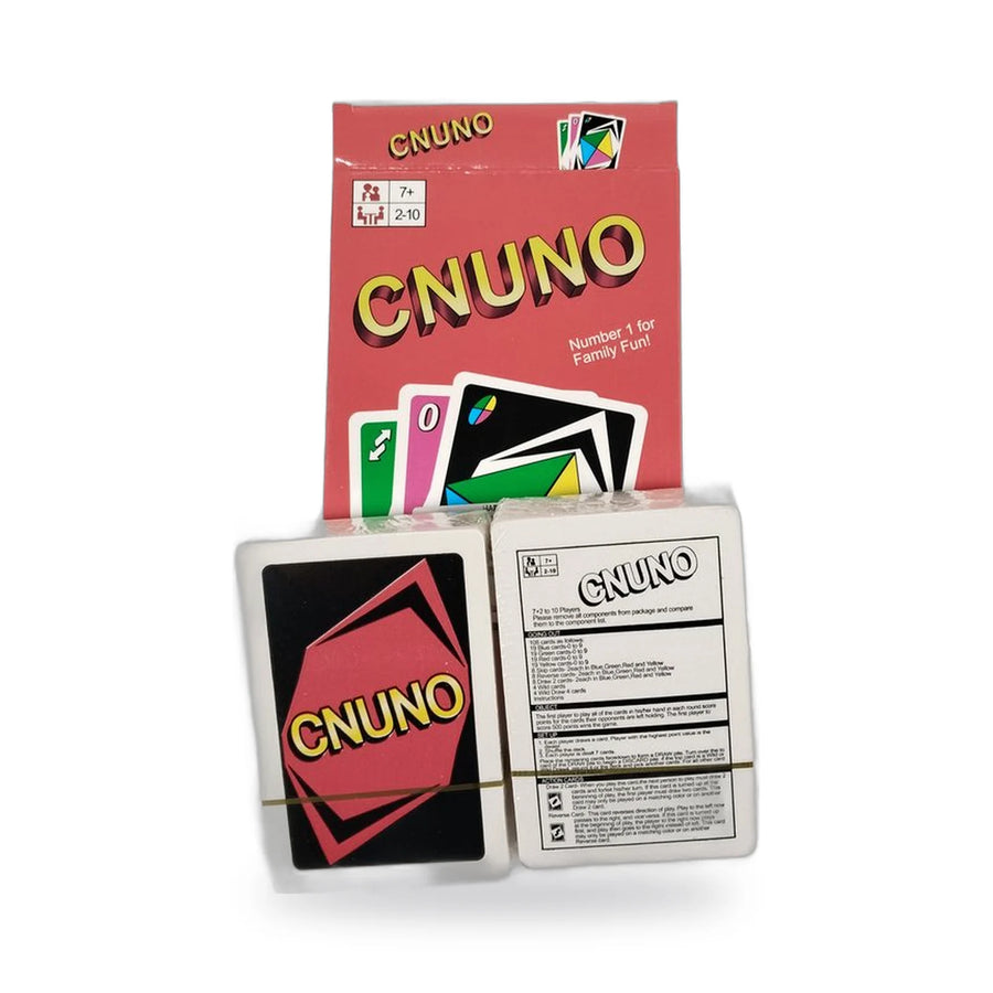 CNUNO card game box and deck of cards