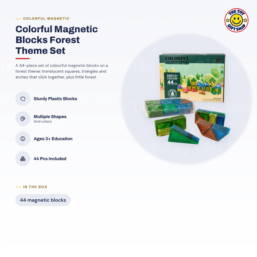 Magnetic Blocks Forest Theme Set, 44 Pieces – photo 6