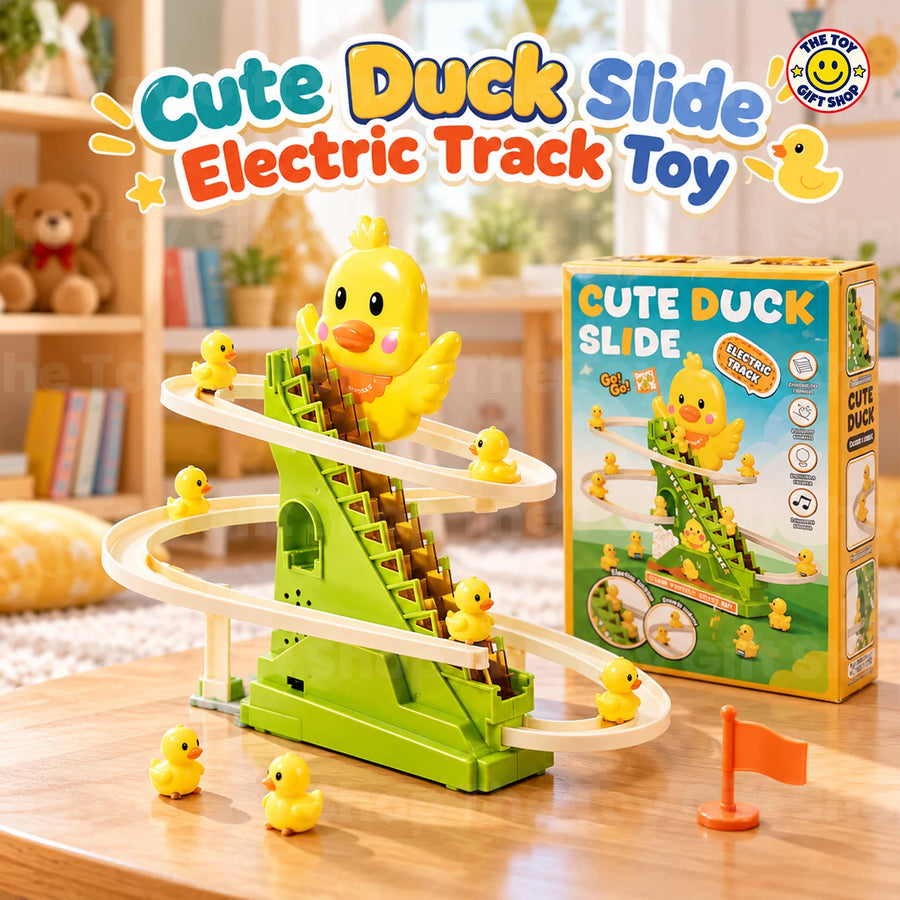 Cute Duck Slide Electric Track Toy – photo 3