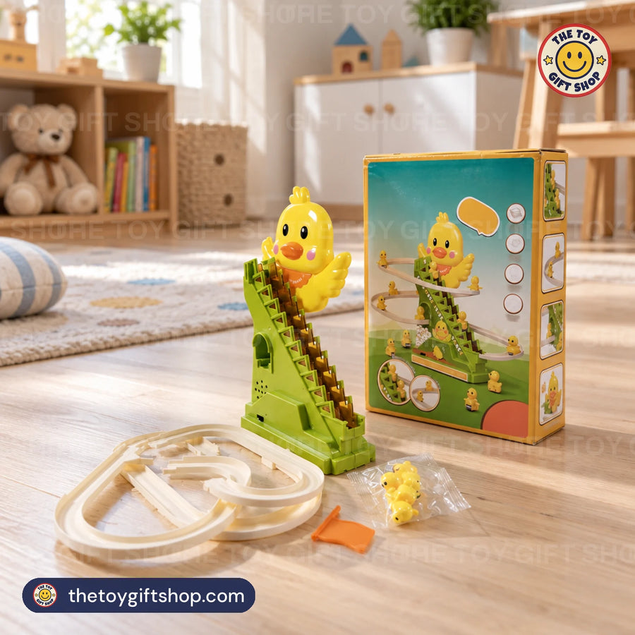 Cute Duck Slide Electric Track Toy – photo 4
