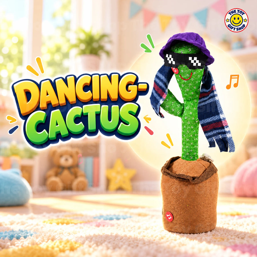 Dancing Cactus Toy with Hat, Sunglasses and Scarf – photo 3