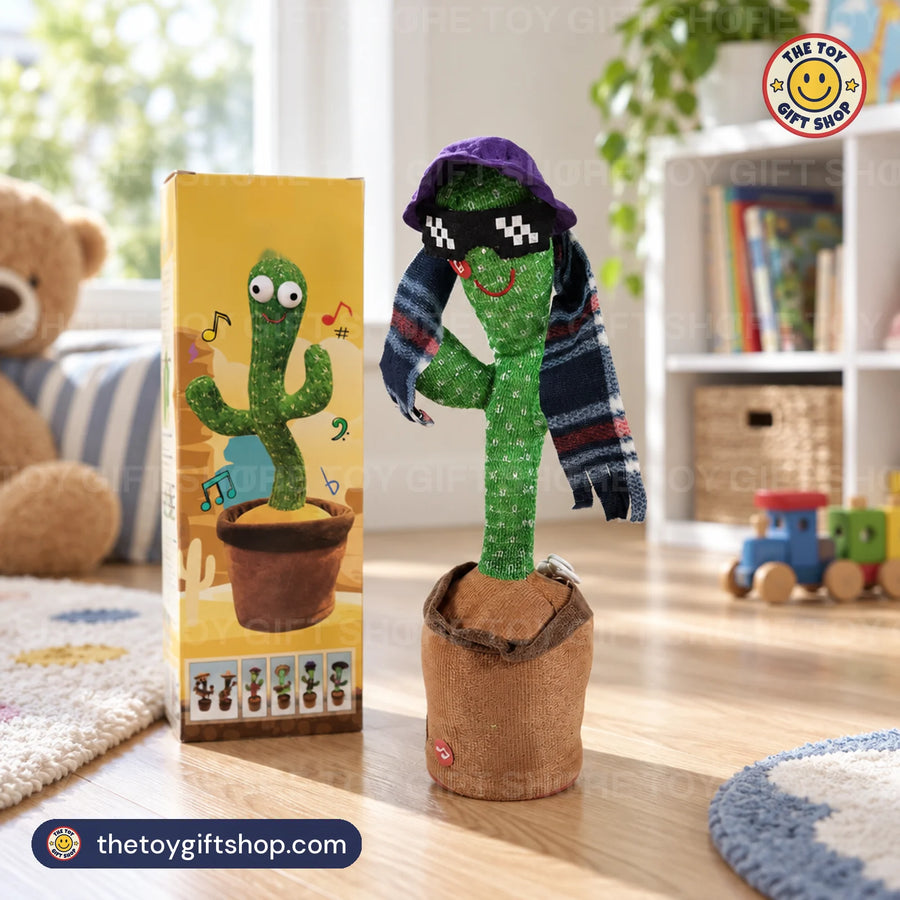 Dancing Cactus Toy with Hat, Sunglasses and Scarf – photo 4