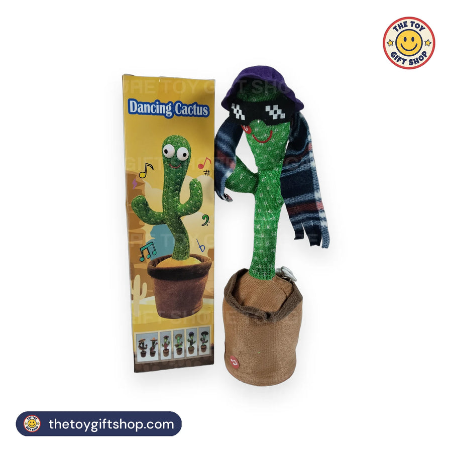 Dancing Cactus Toy with Hat, Sunglasses and Scarf – photo 5