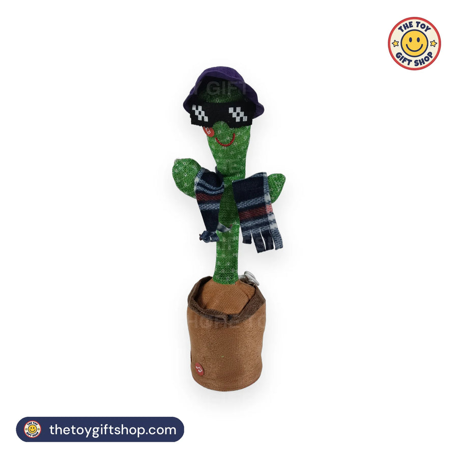 Dancing Cactus Toy with Hat, Sunglasses and Scarf – photo 6