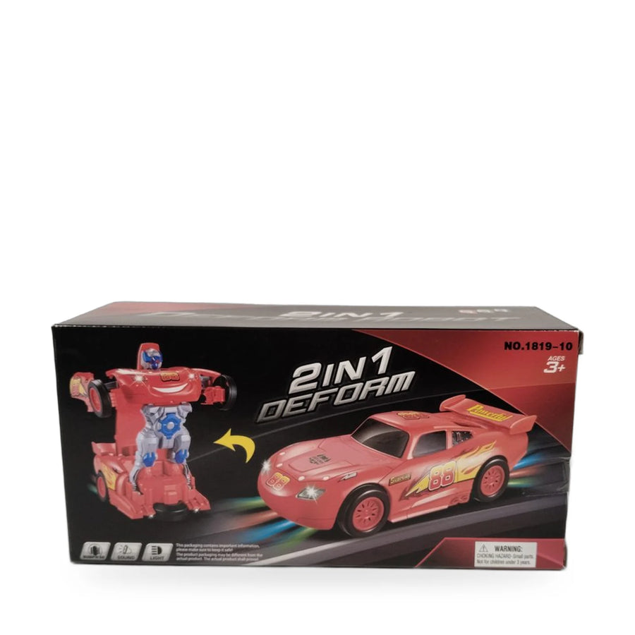 2-in-1 Transforming Robot Car, Lightning McQueen Style – photo 2