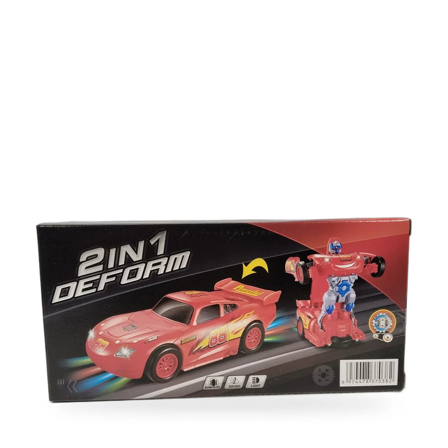 2-in-1 Transforming Robot Car, Lightning McQueen Style – photo 3