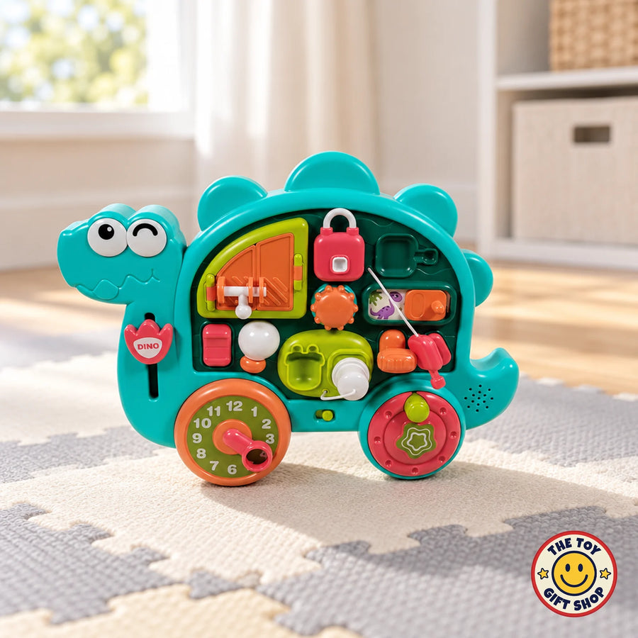 Dinosaur Busy Board with Music for Toddlers – photo 4