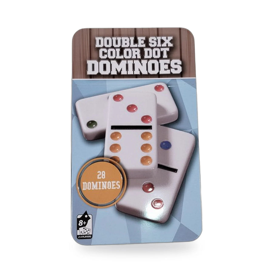 Double Six Colour Dot Dominoes, 28 Tiles – photo 2
