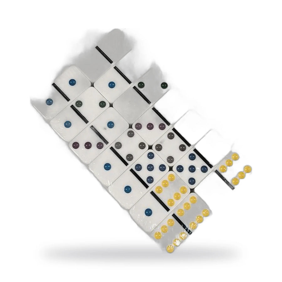 Double Six Colour Dot Dominoes, 28 Tiles – photo 3