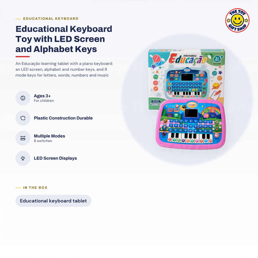 Educational Learning Tablet with Piano Keys and LED Screen – photo 6