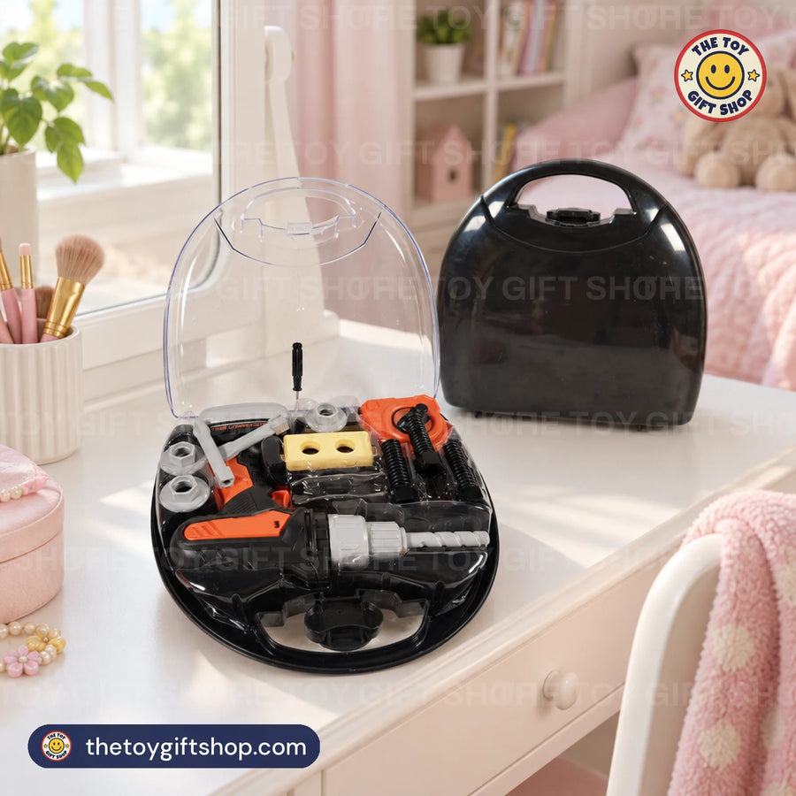 Toy Electric Drill Set with Accessories in Carry Case – photo 4