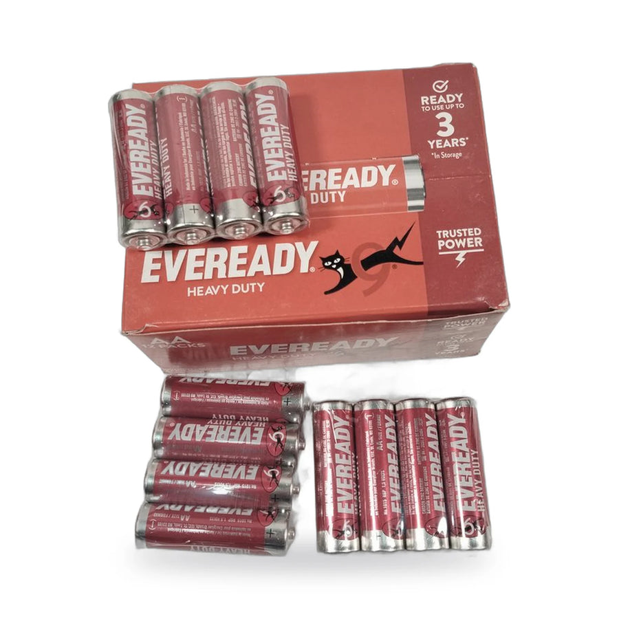 Eveready Heavy Duty AA and AAA battery packs