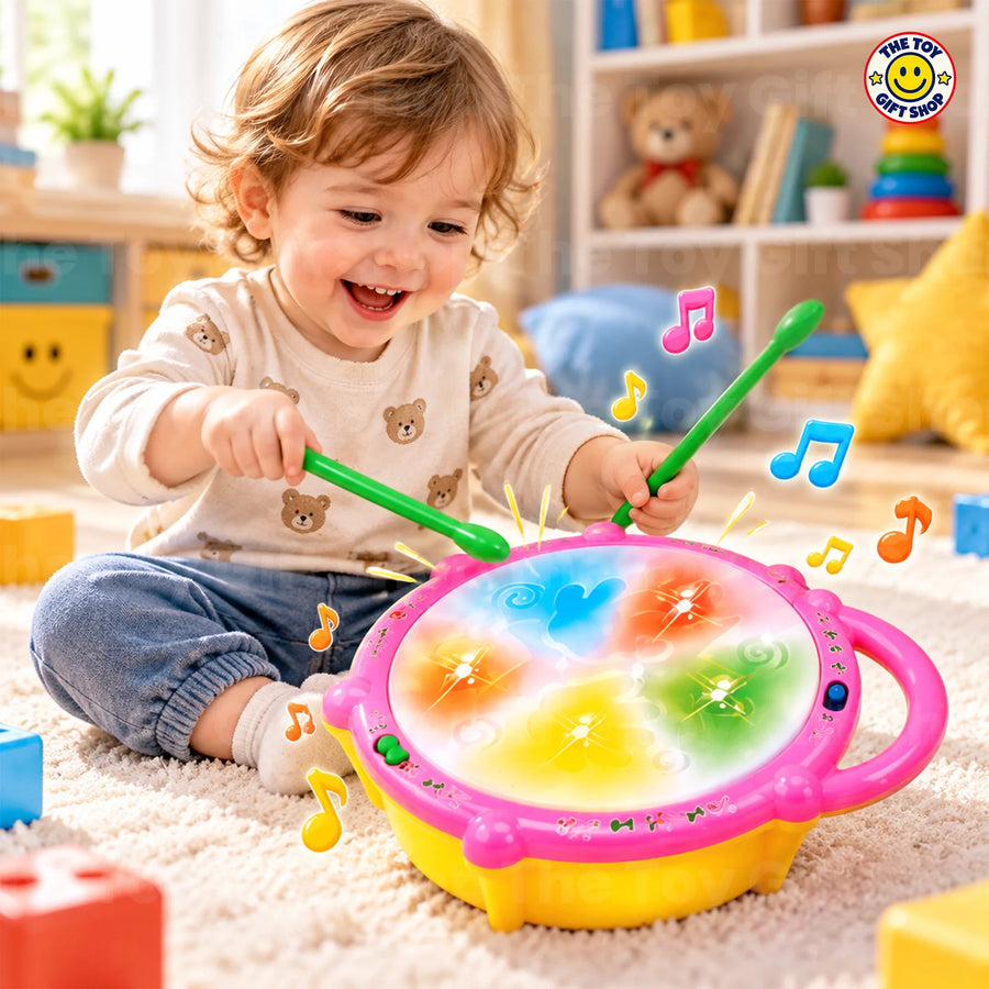 Peng Jia Light-Up Flash Drum with Sticks – photo 2