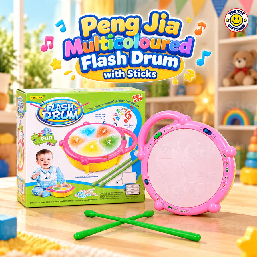 Peng Jia Light-Up Flash Drum with Sticks – photo 3
