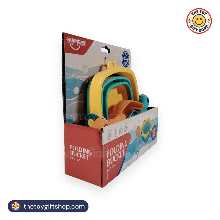 HUANGER Folding Bucket Bath Toy Set – photo 4