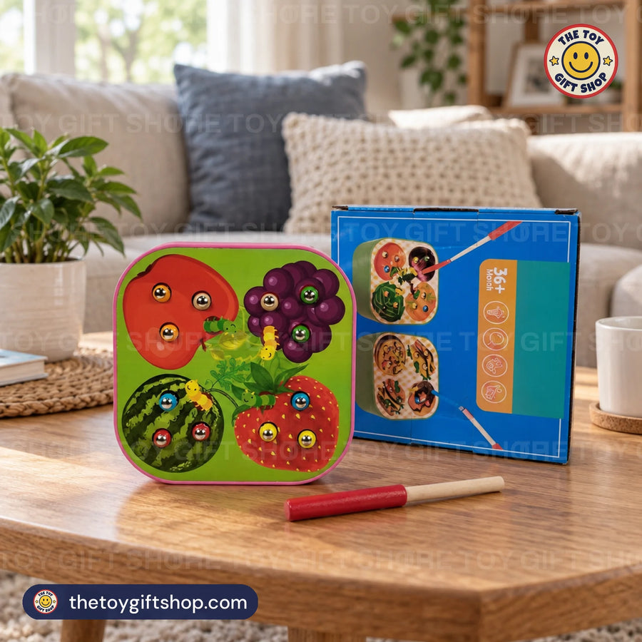 Four in One Insect Catching Game, Magnetic Wooden Board – photo 4