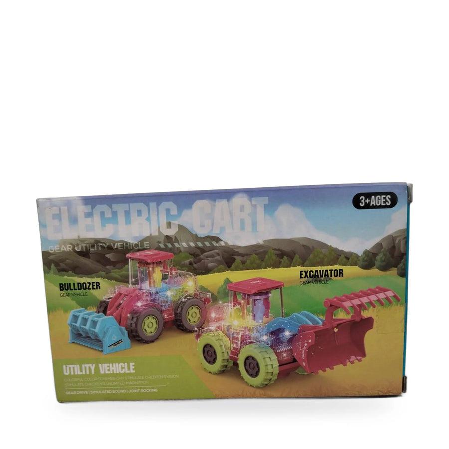 Transparent Gear Excavator and Bulldozer Set – photo 3