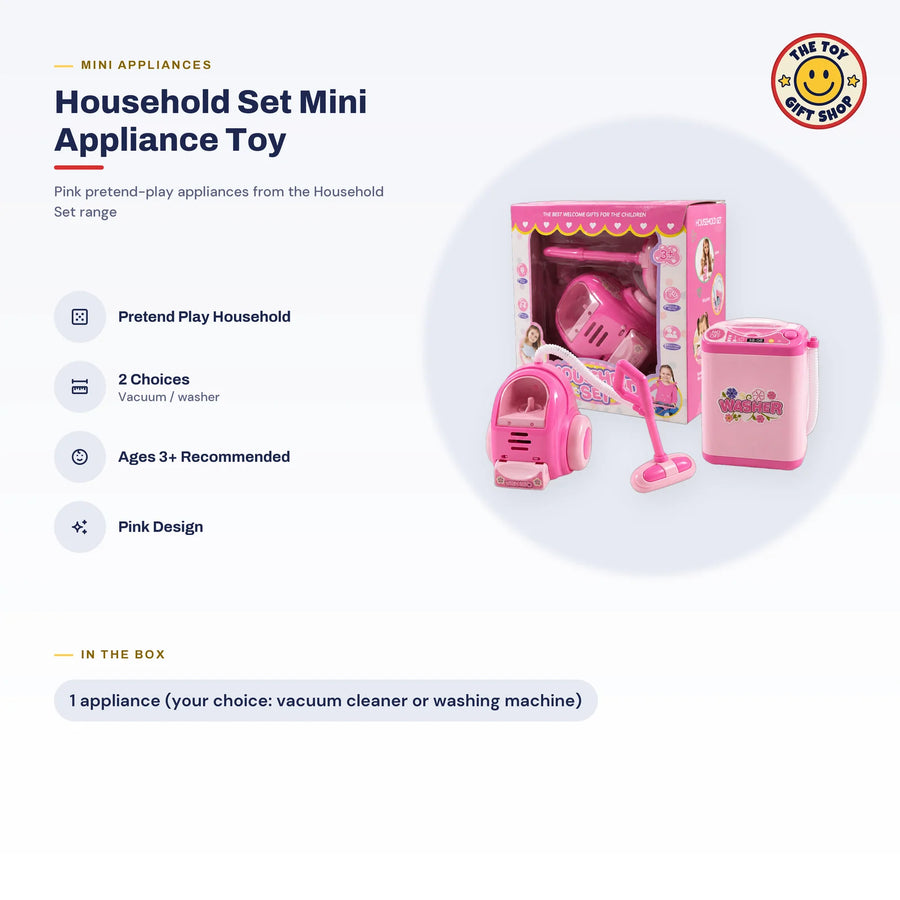 Household Set Mini Appliance Toy – Vacuum or Washing Machine – photo 5