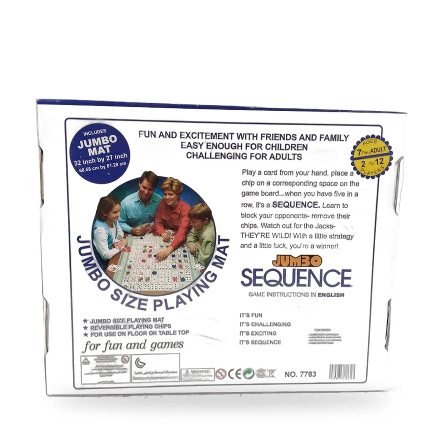 Jumbo Sequence Game with Jumbo Playing Mat – photo 2