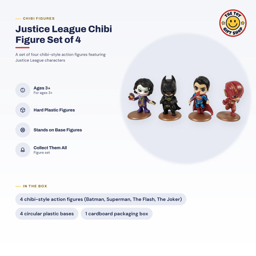 Justice League Chibi Figure Set of 4 – photo 3