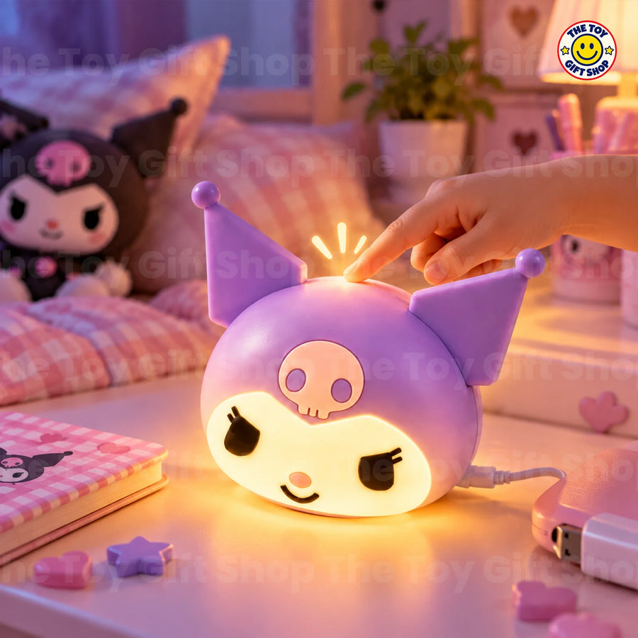 Kuromi-Style Squishy Night Light with USB Cable – photo 2