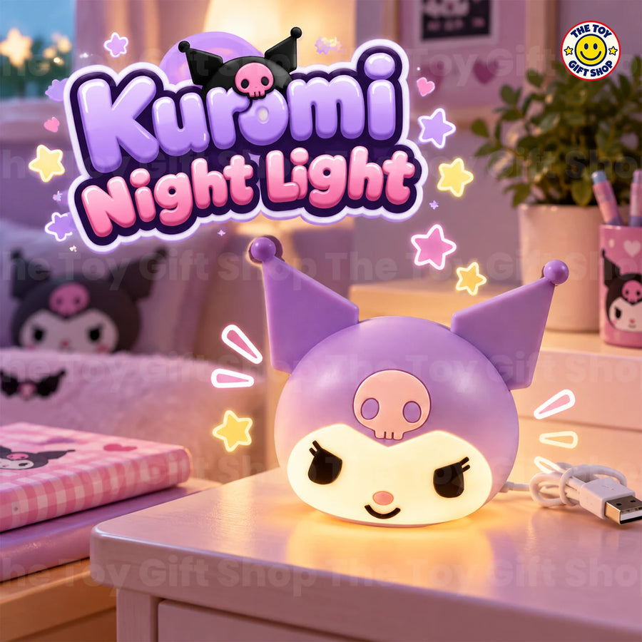 Kuromi-Style Squishy Night Light with USB Cable – photo 3