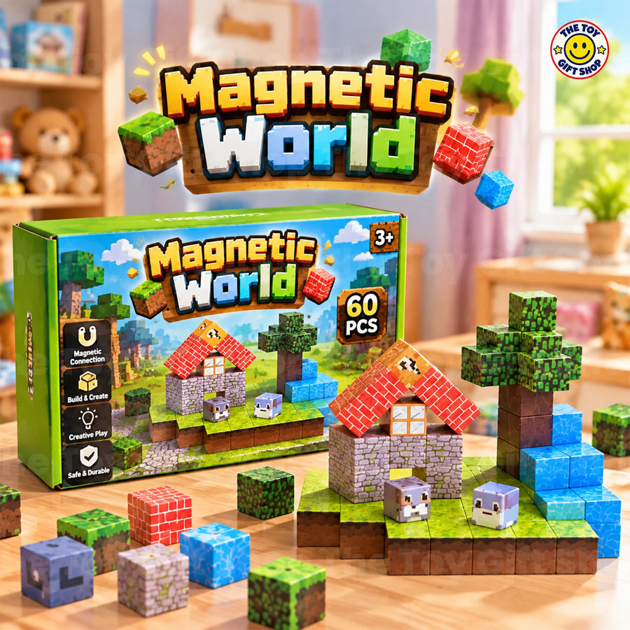 Minecraft-Style Magnetic Building Blocks, 48 Pieces – photo 3