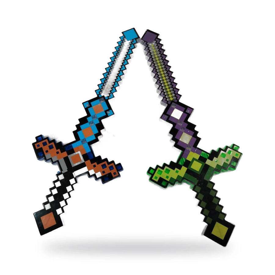 Pixel LED Light-Up Sword, Minecraft-Style – photo 3