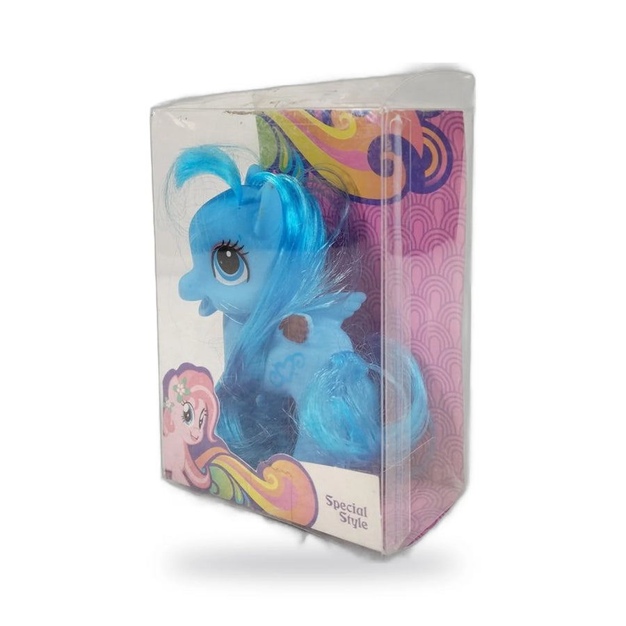 Magical Pony Figure with Brushable Hair, Blue – photo 3