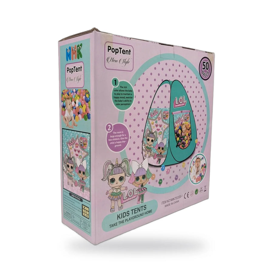 PopTent Kids Play Tent with 50 Balls – photo 2