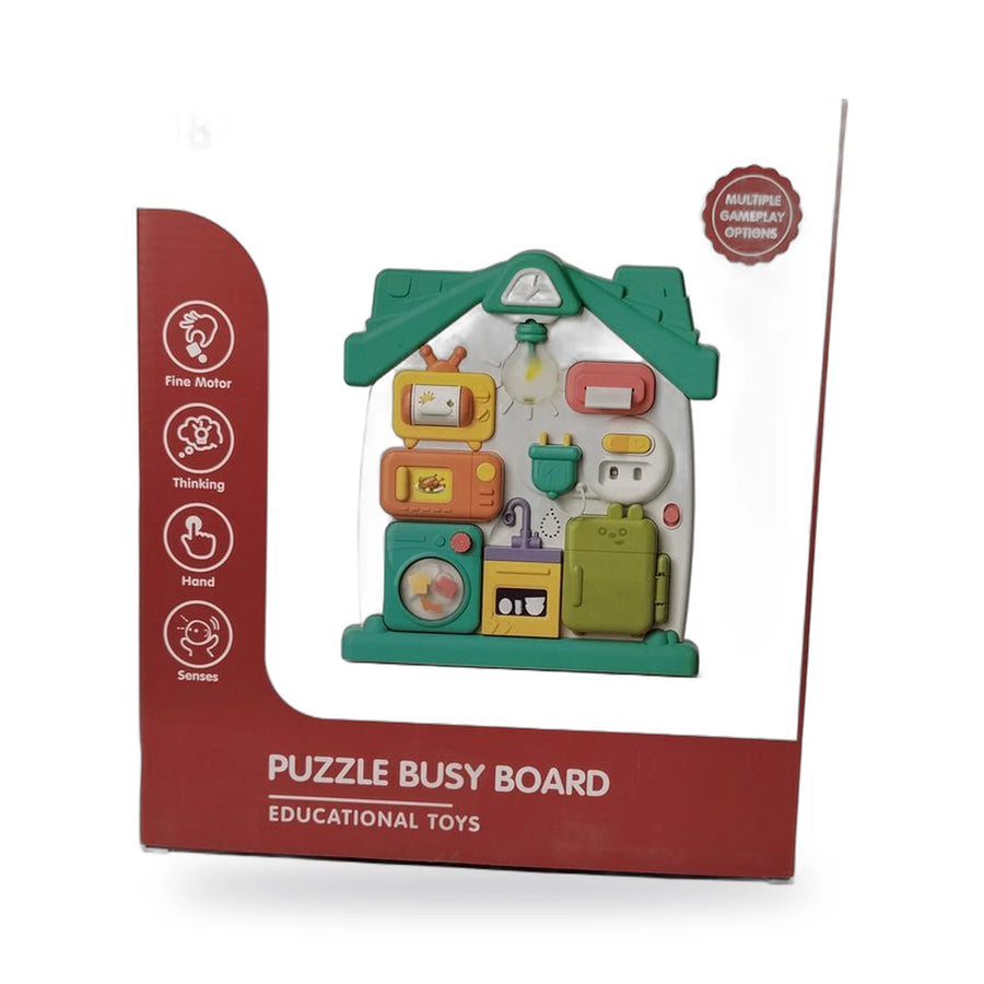 Puzzle Busy Board House Activity Toy for Toddlers – photo 2