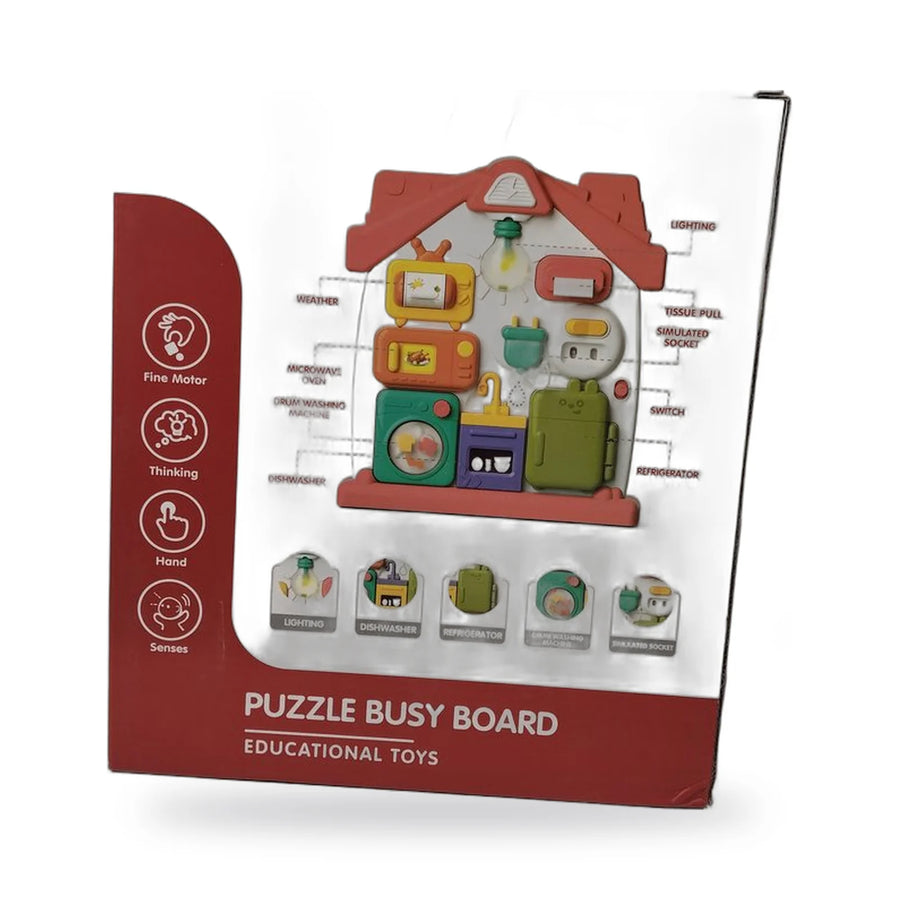 Puzzle Busy Board House Activity Toy for Toddlers – photo 3