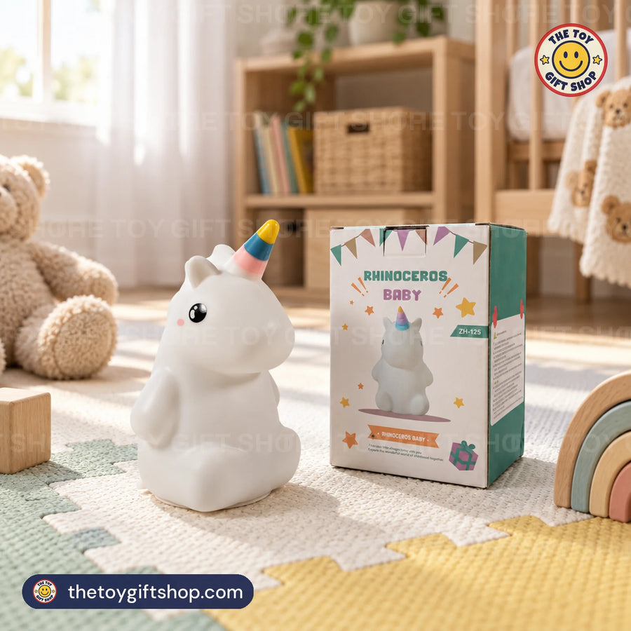 Rhinoceros Baby Unicorn Toy with Light – photo 2