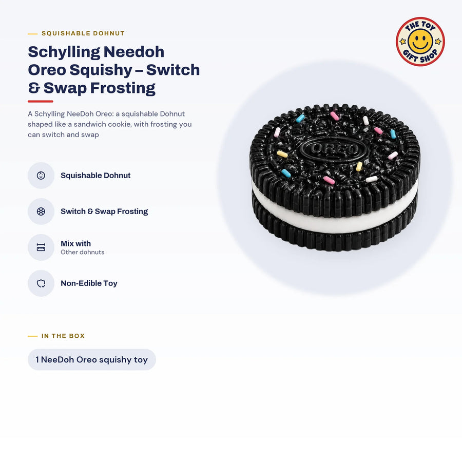 Schylling NeeDoh Oreo Squishy – Switch & Swap Frosting – photo 5