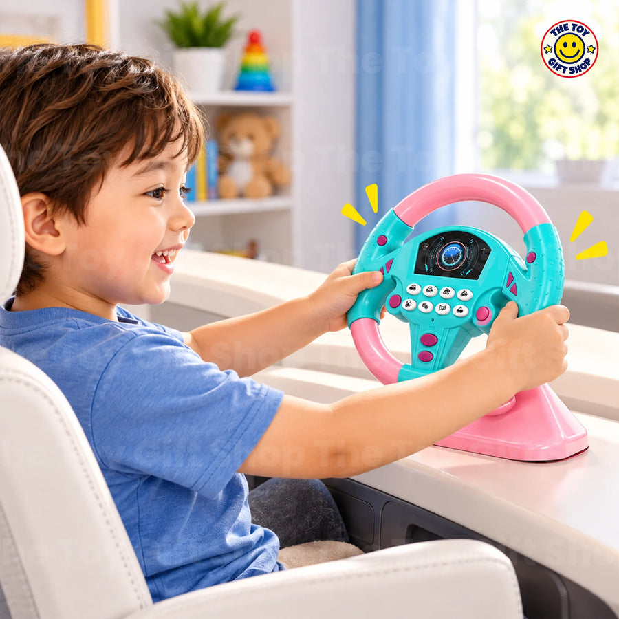 Steering Wheel Driving Toy with Car Sounds – photo 2
