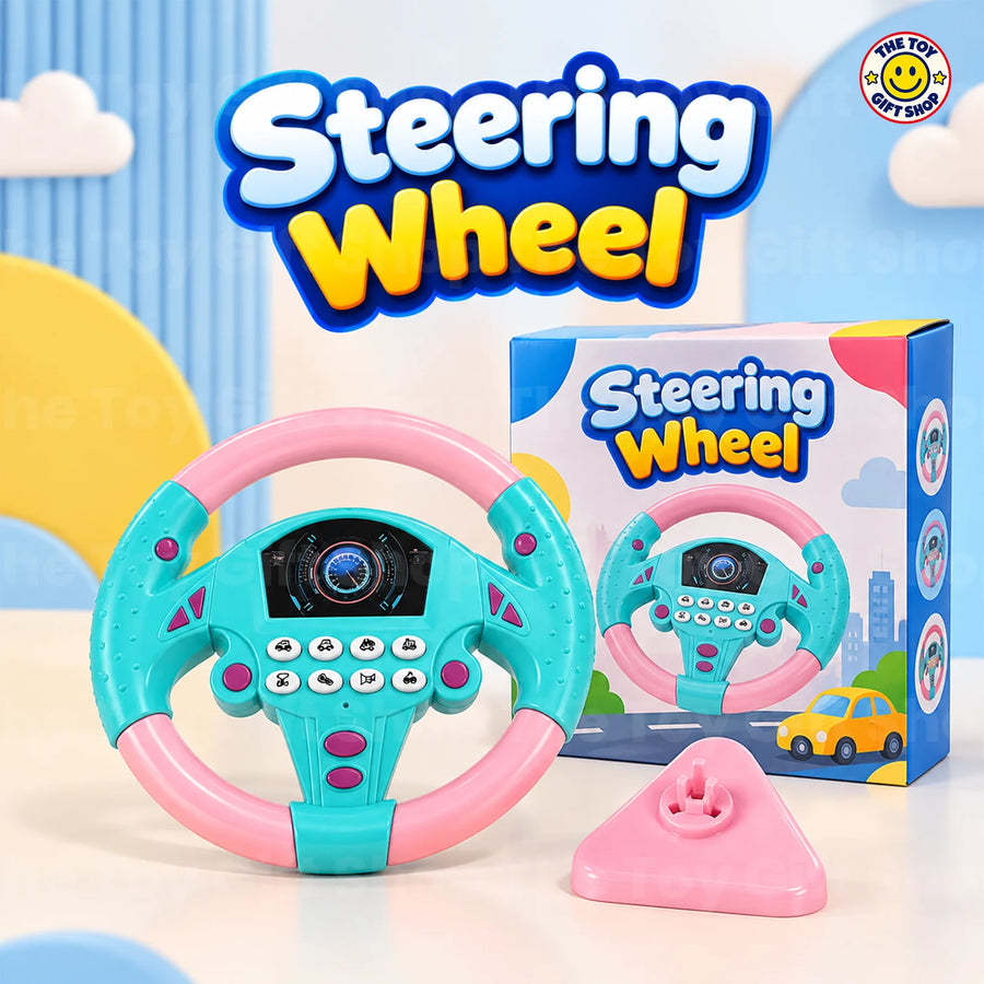 Steering Wheel Driving Toy with Car Sounds – photo 3