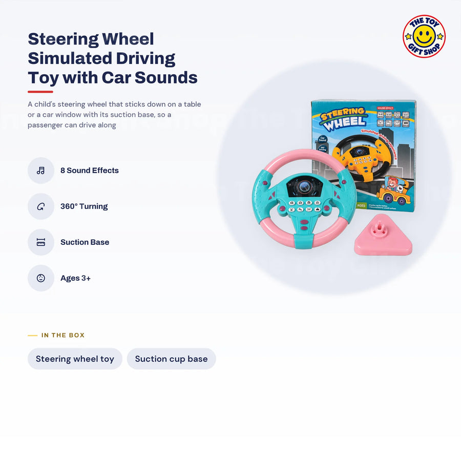 Steering Wheel Driving Toy with Car Sounds – photo 7