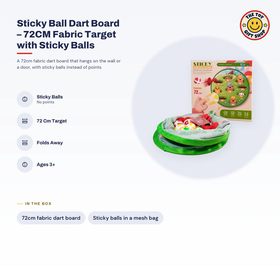 Sticky Ball Dart Board, 72cm Fabric Target – photo 3