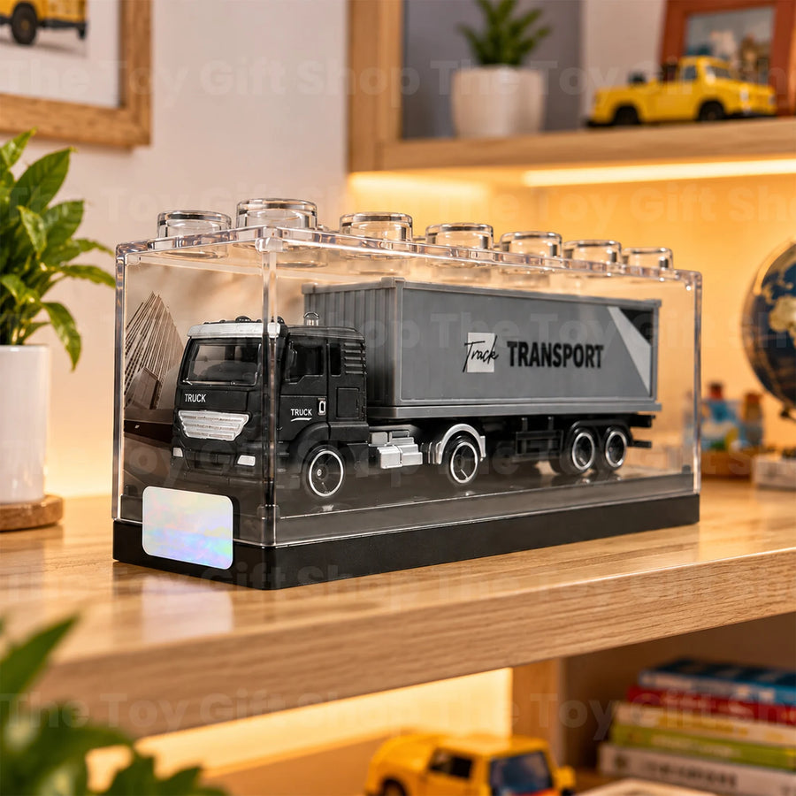 Miniature Transport Truck in Display Case – photo 2