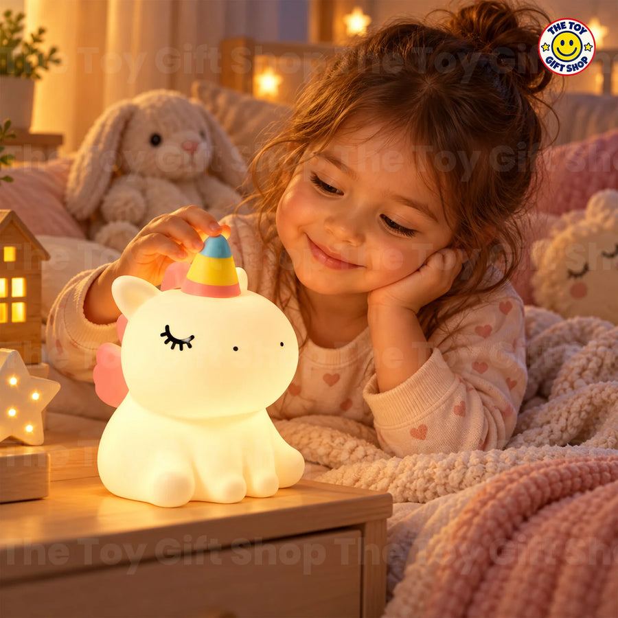 Squishy Unicorn Night Light with Charging Cable – photo 2