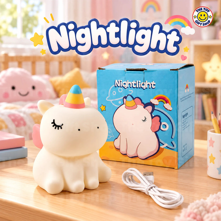 Squishy Unicorn Night Light with Charging Cable – photo 3