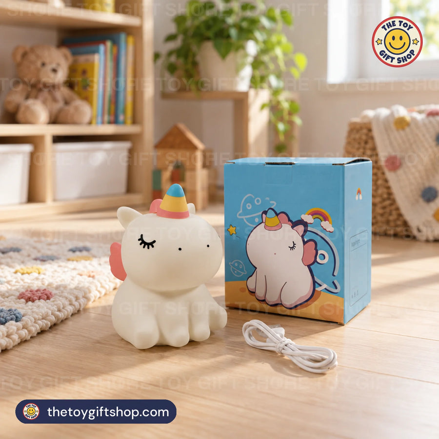 Squishy Unicorn Night Light with Charging Cable – photo 4
