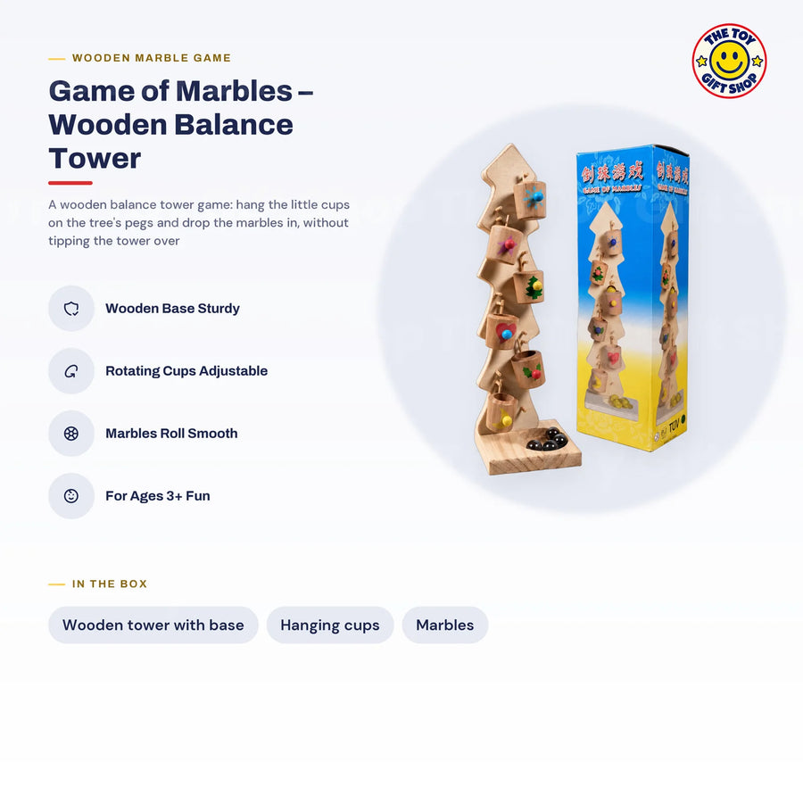 Game of Marbles Wooden Balance Tower – photo 7