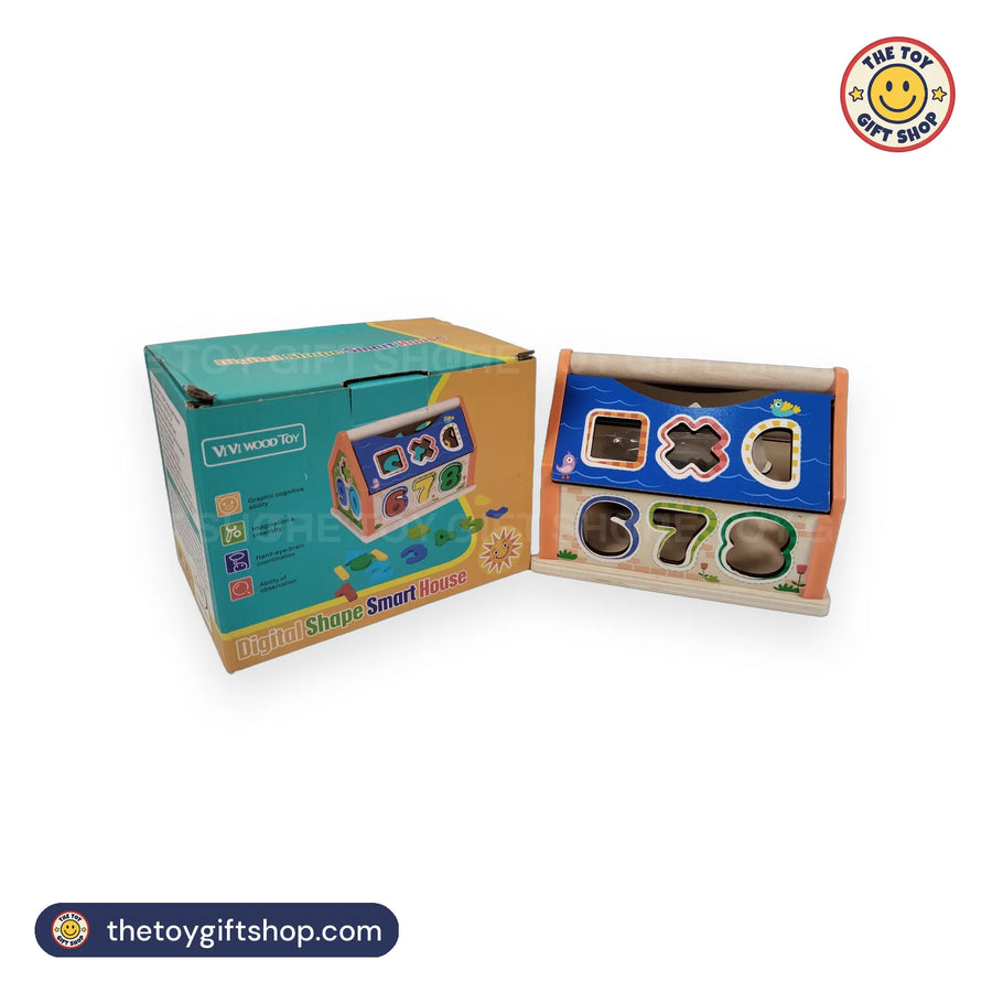 ViVi Wooden Shape and Number Sorter House – photo 5